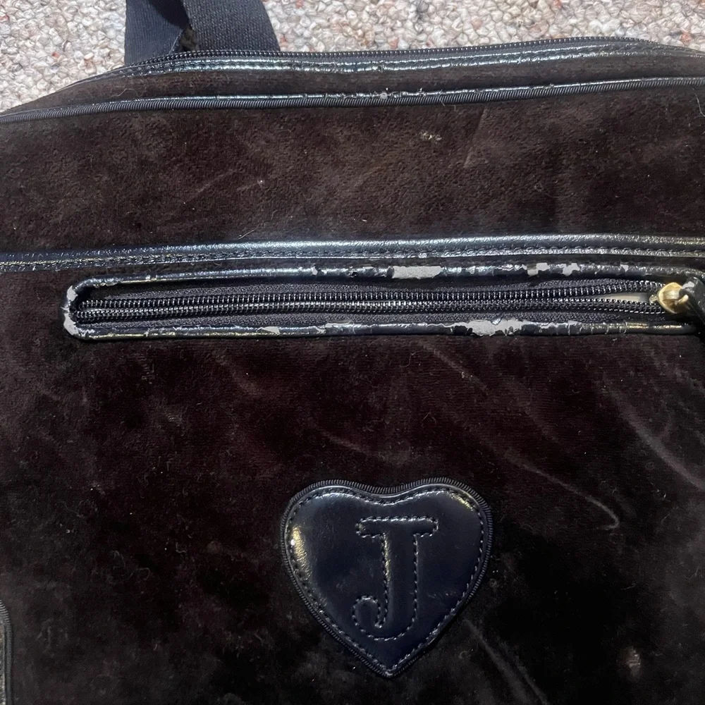 Juicy Couture Black Velour Laptop Case